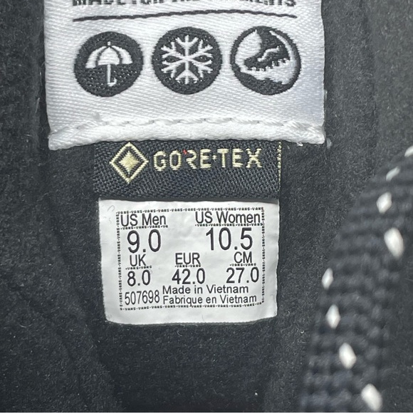 New Vans SK8-HI Gore-tex Mte-3 'Gray Black White' VN0A5I11COI Mens Sz 9 - Picture 10 of 11